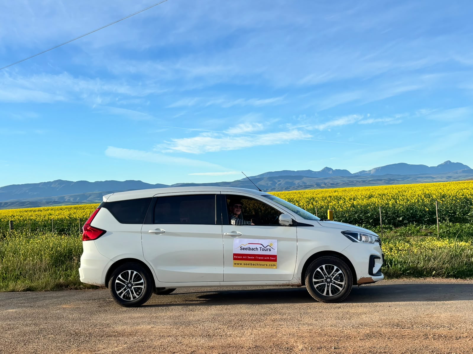 ertiga at canola field overberg